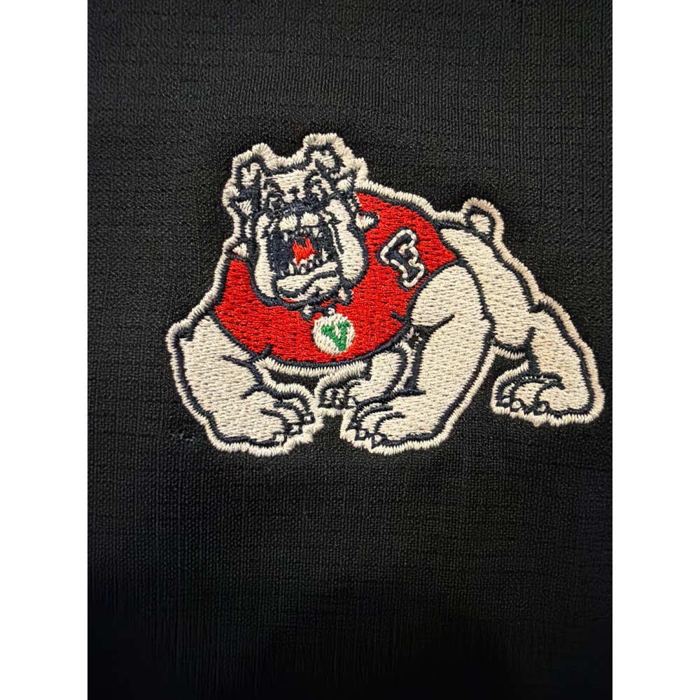 Cutter & Buck Mens XXXL Black Fresno State Bulldogs CB DryTec Polo Shirt